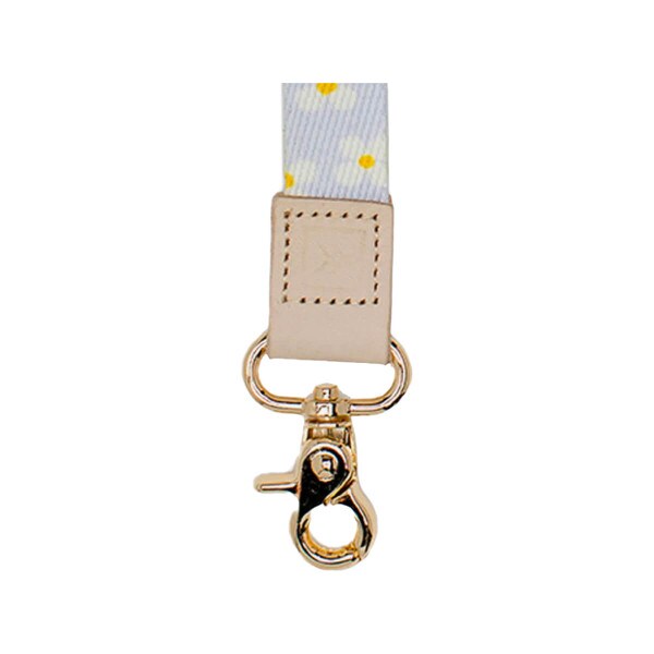 Thread Wrist Lanyard Luna Blue Floral